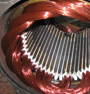 Alternator with 100% copper winding