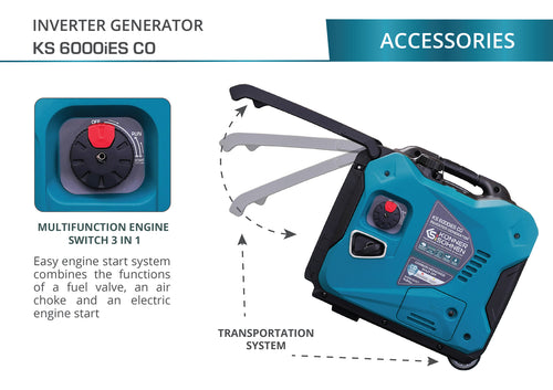 Inverter generator KS 6000iES CO